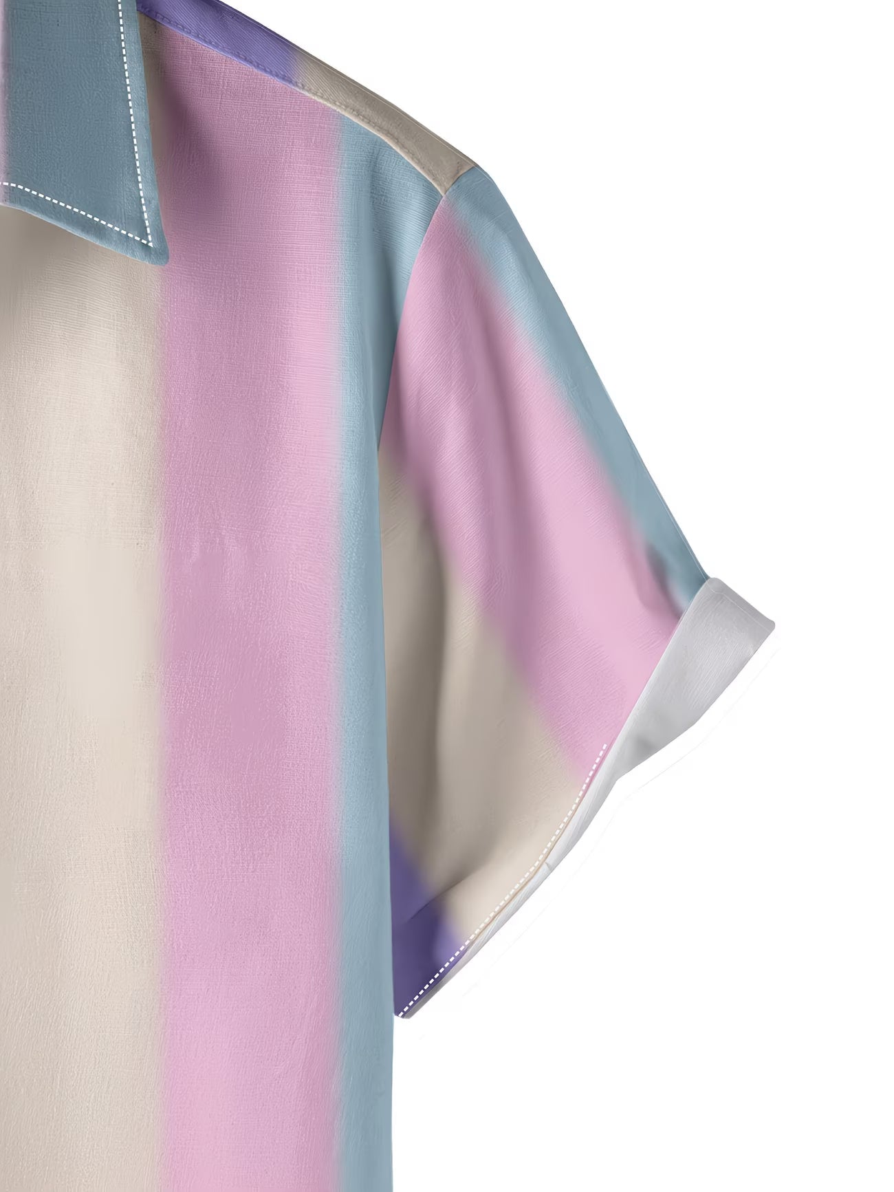 Shirtrix Premium Pastel Stripe Half Sleeve Casual Shirt for Men Stylish Summer Shirt XS to 6XL