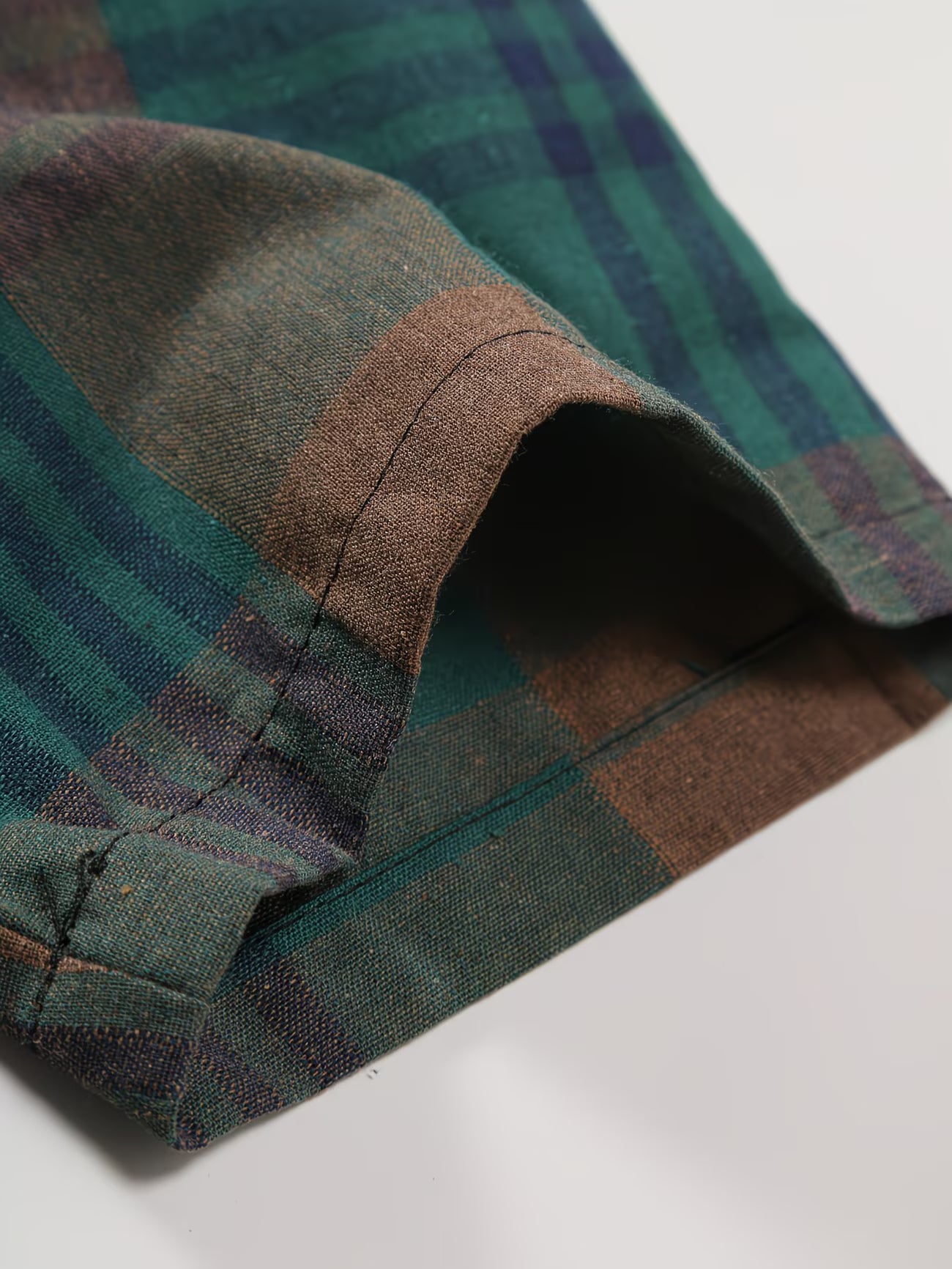 Shirtrix Premium Checkered Half Sleeve Casual Shirt for Men Green Brown Stylish Summer Breathable Cotton Shirt